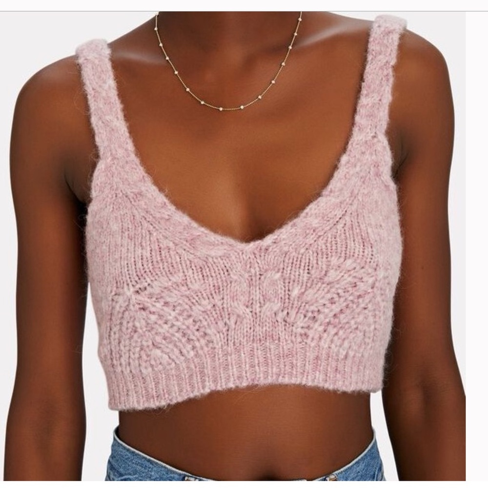 Jonathan Simkhai Elsa Sweater knit Bralette, XS